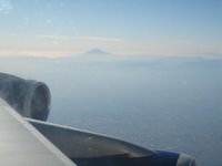  Impresionante el Monte FUJI, desde el avión.