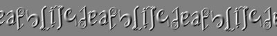life death chain ambigram