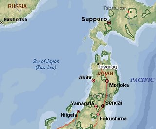Map of Itayanagi