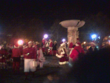 Santas in Dupont Circle