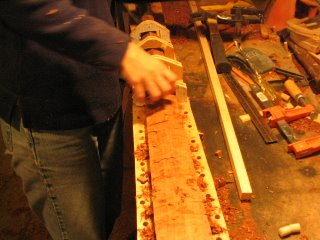 Greenland paddle making
