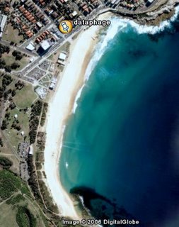 Maroubra bay from above