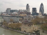 view from Tower Bridge - Tower of London