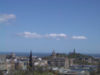 view from Edinburgh Castle - Scott Monument & Calton Hill