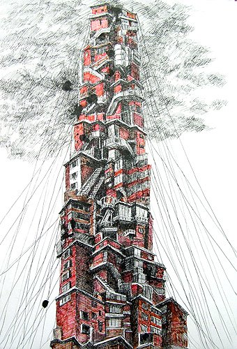 붉은벽돌 연립주택 바벨탑(신림 본동) / Babel tower of red brick housing, Sillim bon-dong