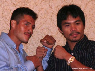Manny Pacquiao and Oscar Larios