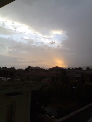 Sunset/Rain Clouds