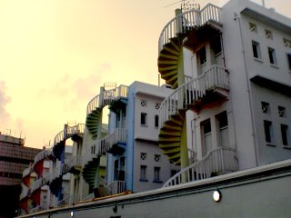 Bugis Village | Colourful Stairs of Pre-War Houses