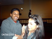 Me & Grishma during practice