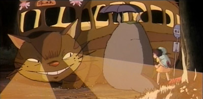the cat bus from My Neighbor Totoro
