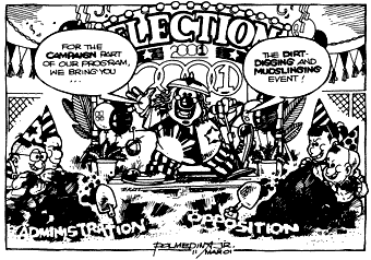 Editorial Cartoon March 11, 2001