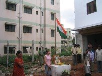 I give a speech at the independence day program.