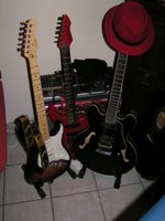 My Amp, a spider line 6, and my guitars