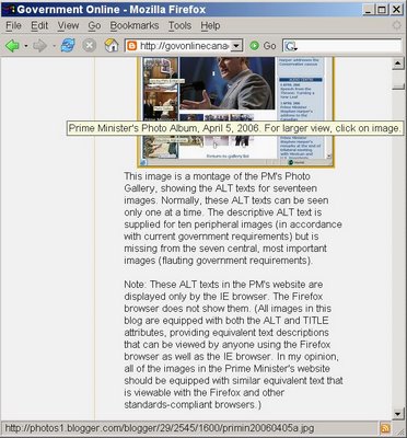 Image with equivalent text by Firefox browser, April 6, 2006. For larger view, click on image. Equivalent text by Firefox browser, April 6, 2006. For larger view, click on image.