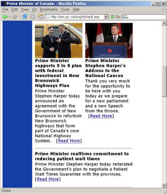 Prime Minister's website, March 30, 2006