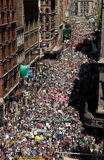 thousands protest Iraq War in NYC yesterday