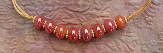 lampwork bead set by Nicole LeClaire Brown