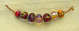 lampwork beads by Nicole LeClaire Brown