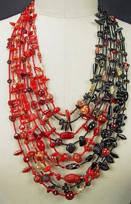 beaded necklace by Robin Atkins, bead artist