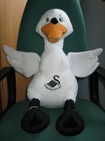 Picture of Cyril the Swan mascot