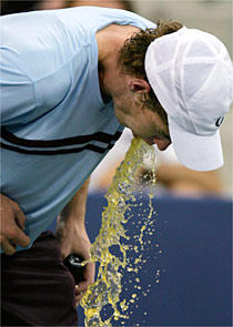Andy Murray Vomits