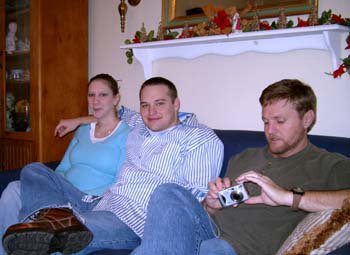 Joanne, Sean and Rodney - Christmas 2005
