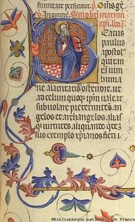 Saint Paul. Breviary of Martin of Aragon. Spain, Catalonia, 15th Century.