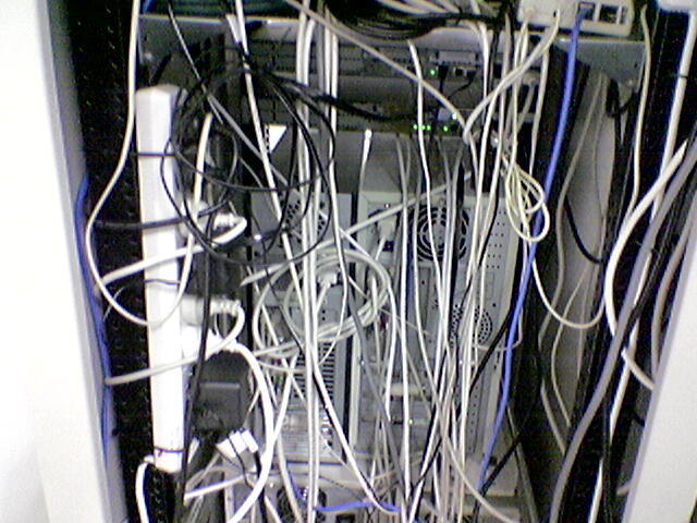 Server Rack Cord mess - Boards