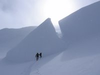 Seracs on the Freshfield Icefield in the Canadian Rocky Mountains