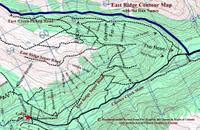 East ridge Cat Roads and Ski Runs at Chatter Creek