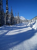 The Road to Chatter Creek under an early snowfall