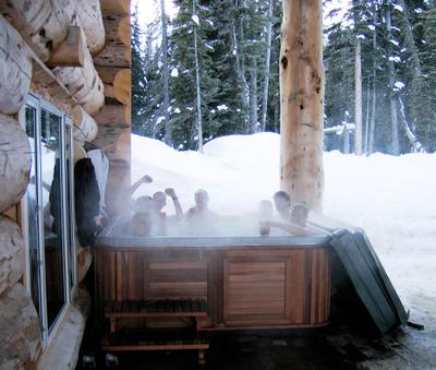 Second Hot Tub at Chatter Creek Cat Skiing