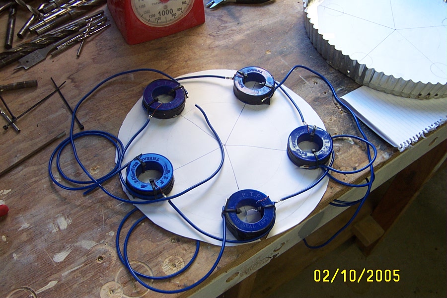 the coils the coils on the left were those used in the final design