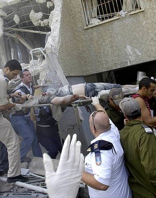 victima israelí por ataques de grupos de defensa ante el ataque del ejército Sionista Victima del lado Israelí