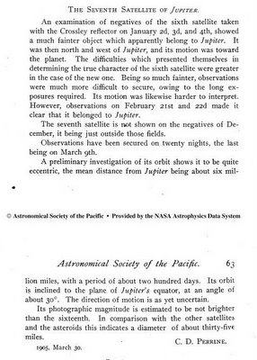 Perrine's article from pages 62 and 63 in the Publications of the Astronomical Society of the Pacific volume 17