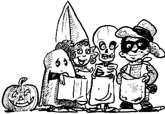 Mundo Encantado da Nitinha: Desenhos para colorir - Halloween (Dia das  Bruxas)