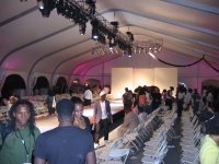 The tent at Brooklyn Fashion Week(end)