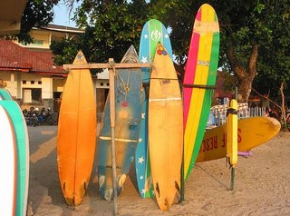 Surfboard in Kuta Beach Bali Indonesia