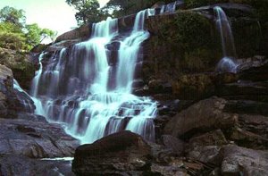 Mae Klang Waterfall at Doi Inthanon Park in Chiang Mai Thailand