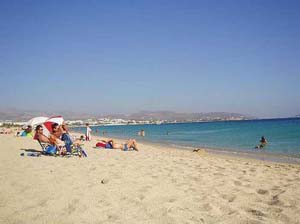 Naxos Beach in Greece