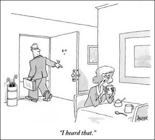 New Yorker Cartoon - I heard that