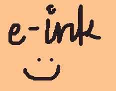 e-ink smiley