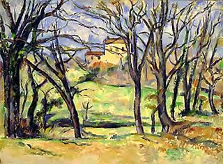 Cezanne's House Behind the Trees