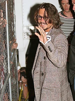 Johnny Depp at the Studio