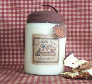 Ewe-Nique Country Candles Apothercary Jar