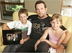 The new Visser family: Millan, Gavin and Ryley