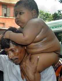 fat indian kid