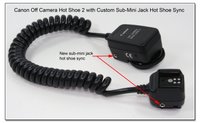 Canon Off Camera Shoe Cord2 with Auxillary Sync Mod 