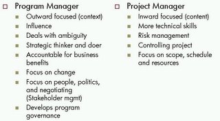Pmbok Definition Of Program Vs Project