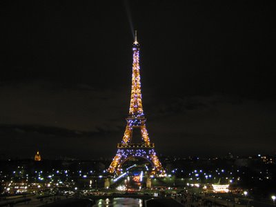 Tour Eiffel at Night, View from Palais de Chaillot